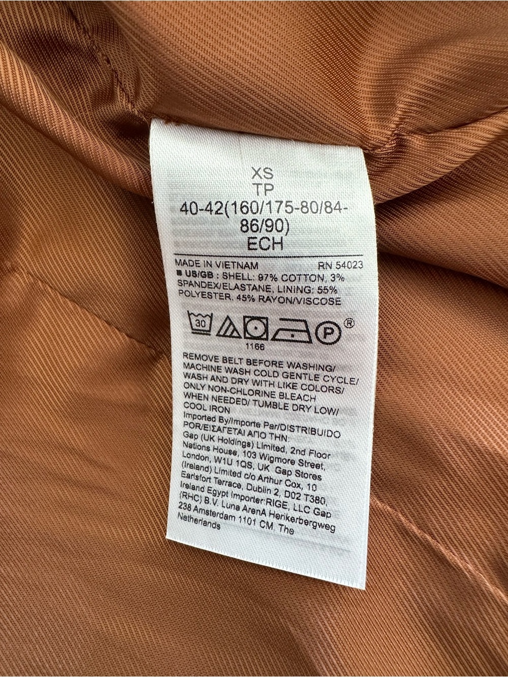Banana Republic x Harbison Safari Belted Utility Jacket Rust Brown Oversized XS - Picture 13 of 15